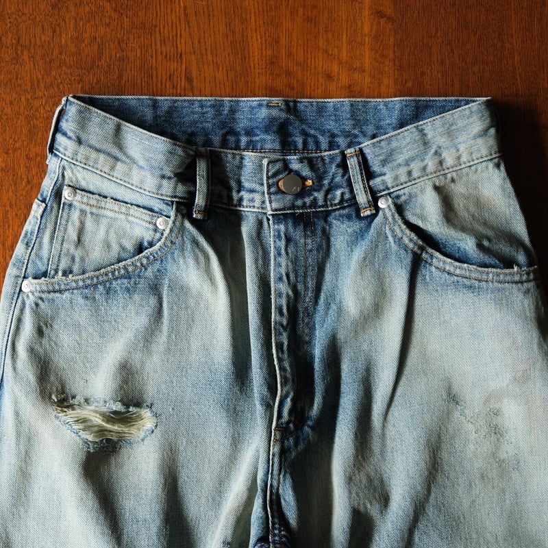 ANCELLM AGING SELVEDGE TAPERED 5P DENIM PANTS |