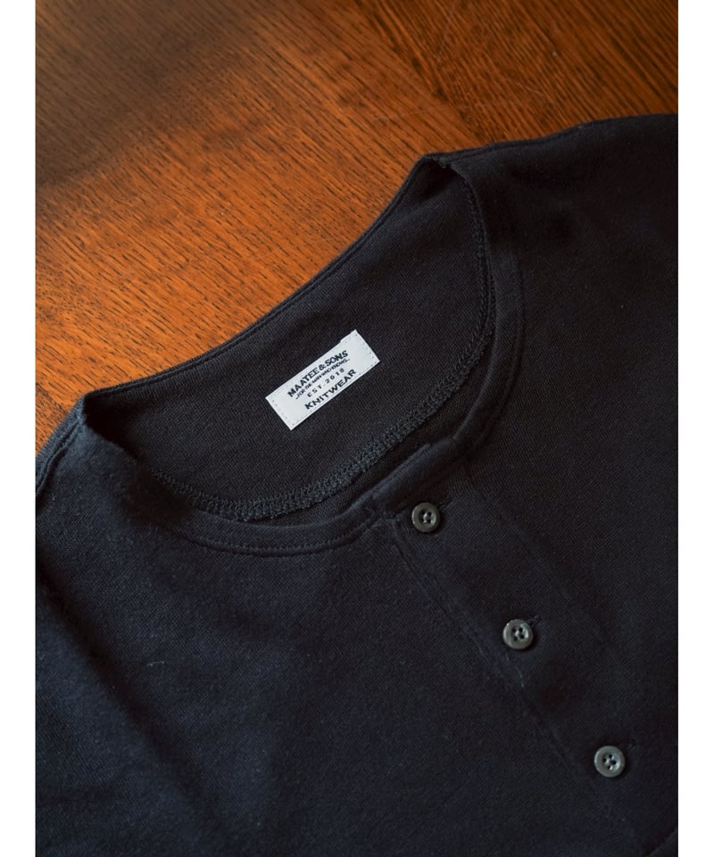 別注MAATEE&SONS Henley Neck Tee e5e8eaa59abe689b10f48df447a1da