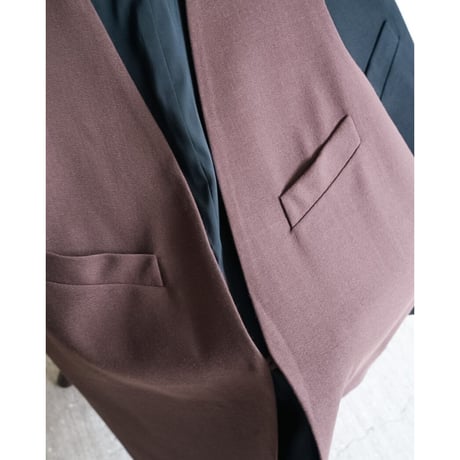 LEA BOBERG D.W. VEST - WOOL CREPE