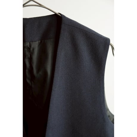 LEA BOBERG D.W. VEST - BRITISH WOOL CREPE