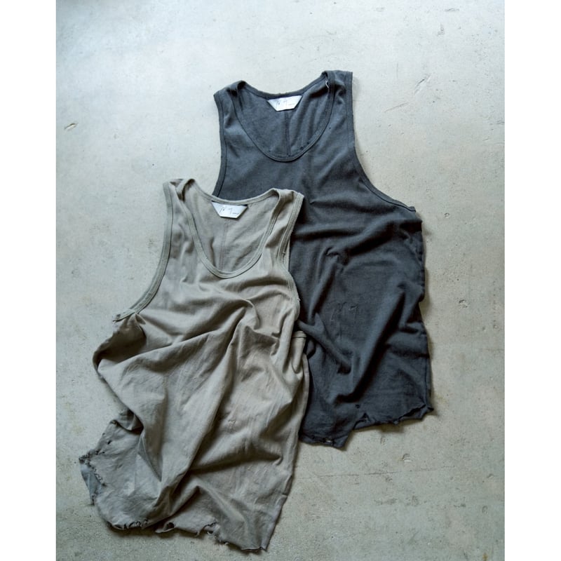 ANCELLM / DAMAGE TANK TOP(BLACK)　2 DAMAGE TANK TOP(BLACK) – ANCELLM