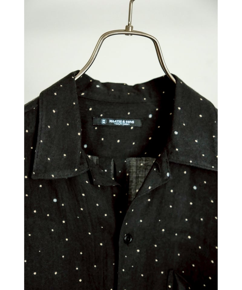 【25AW】【MAATEE&SONS】OP COLLLAR SHIRTS DOT 25AW】【MAATEE&SONS】OP COLLLAR SHIRTS DOT