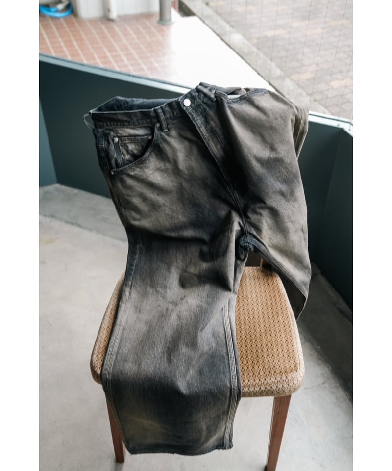 ANCELLM AGING WIDE DENIM 5P PANTS | MusterWerk