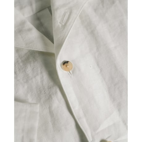 THE CLASIK CLASSIC LINEN POPLINE SHARK COLLAR SHIRT