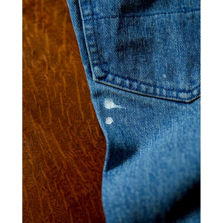 RAINMAKER Ex. PAINTED DENIM SEMI FLARED TROUSERS
