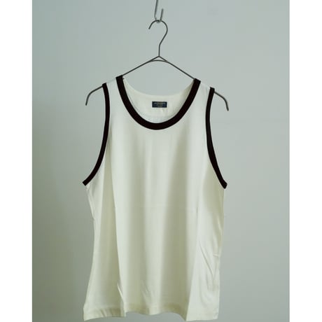 MAATEE&SONS Ex. "TRIM" WASHABLE SILK TENJIKU TANK TOP