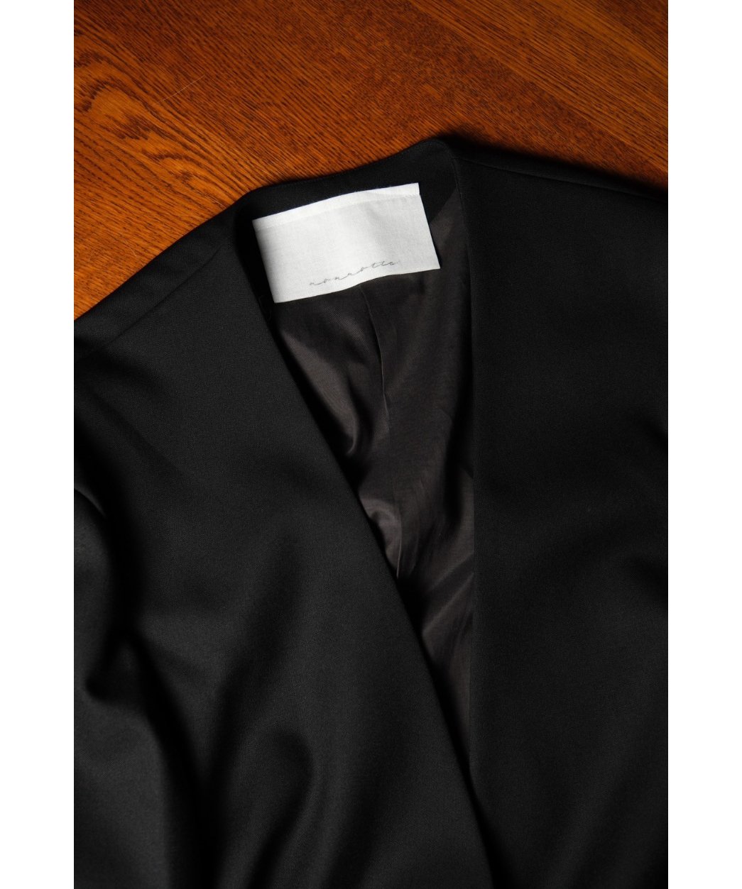 nonnotte Drape Doeskin Cloth Draping No Collar nonnotte Drape Doeskin Cloth Draping No Collar