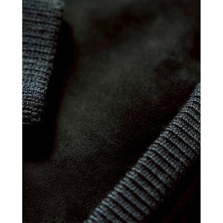 Olde H & Daughter Ex. WORSTED WOOL / SHEEP SUEDE COMBINATION JACKET
