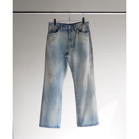 ANCELLM AGING SELVEDGE SHOECUT 5P DENIM PANTS USED