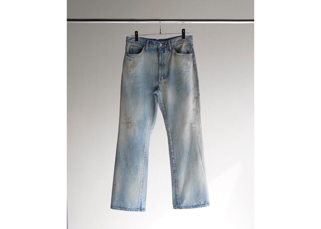 【美品】ANCELLM DENIM size3 タグ付き【セール中！】 ANCELLM AGING TAPERED 5P DENIM PANTS | MusterWerk