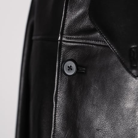 MAATEE&SONS LAMB LEATHER CAR COAT 裏CASHMERE