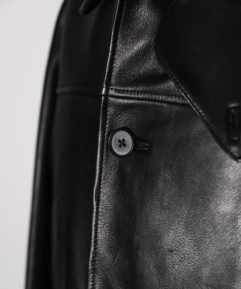 MAATEE&SONS LAMB LEATHER CAR COAT 裏CASHMERE | M MAATEE&SONS LAMB LEATHER CAR COAT 裏CASHMERE | M