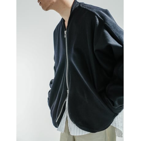 【26AW受注】Human Beings.  "Figured Bomber Jacket"-粘土-