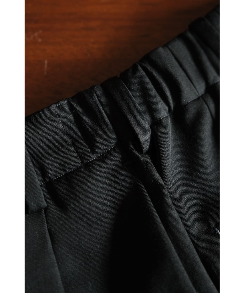 パンツ nonnotte Wool Gabardine Pleats Trousers パンツ Draping Crotch Box Pleats