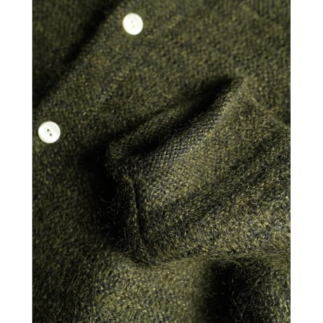 Olde H&Daughter SILK MOHAIR WRAP STITCHES SHIRTS CARDIGAN