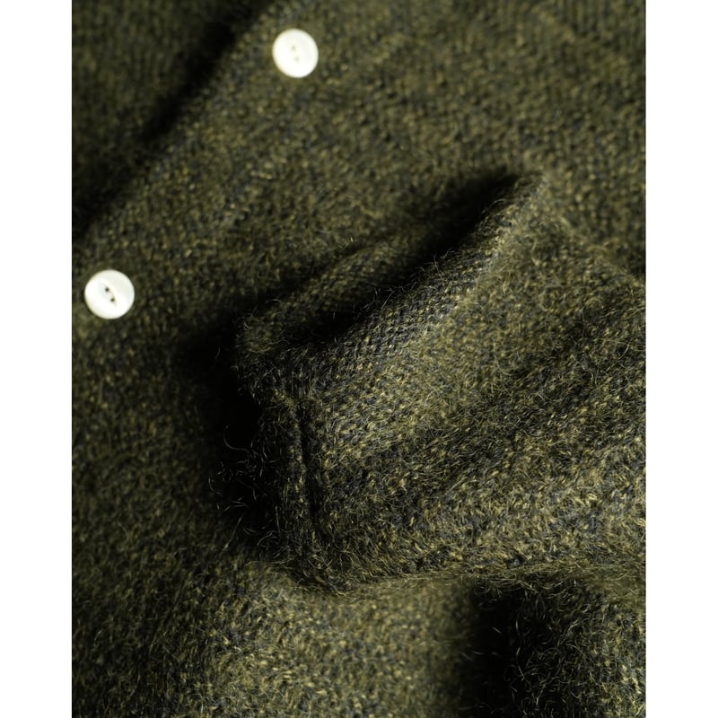 Olde H&Daughter SILK MOHAIR WRAP STITCHES SHIRT