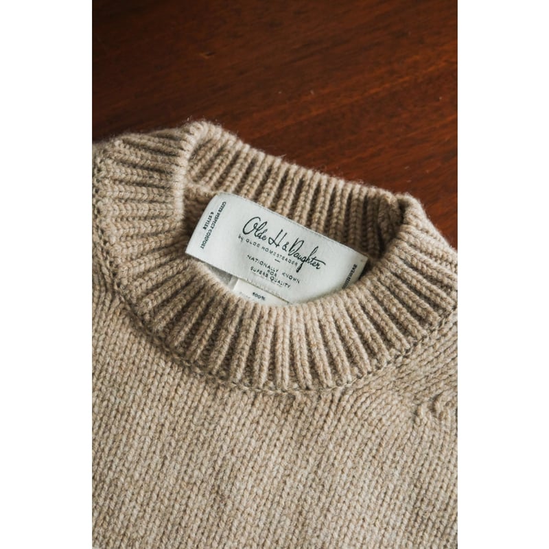 Olde H & Daughter BABY CASHMERE CREW NECK P/O |