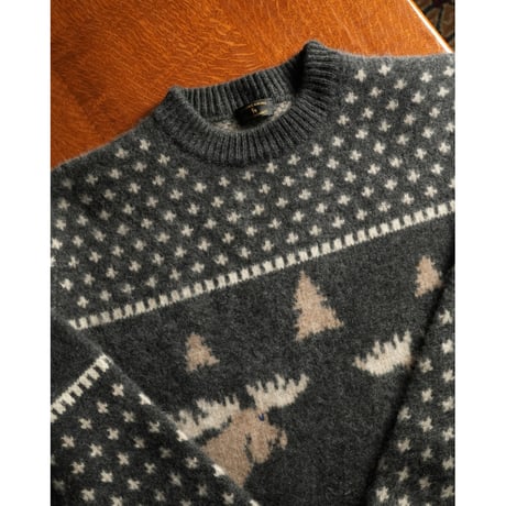 MAATEE&SONS CASH JACQUARD P/O SWEATER "TONAKAI"
