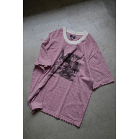 MAATEE&SONS Ex. M＆WOOLEE RINGER TEE (red)