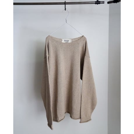 Olde H&Daughter SILK COTTON BOAT NECK P/O