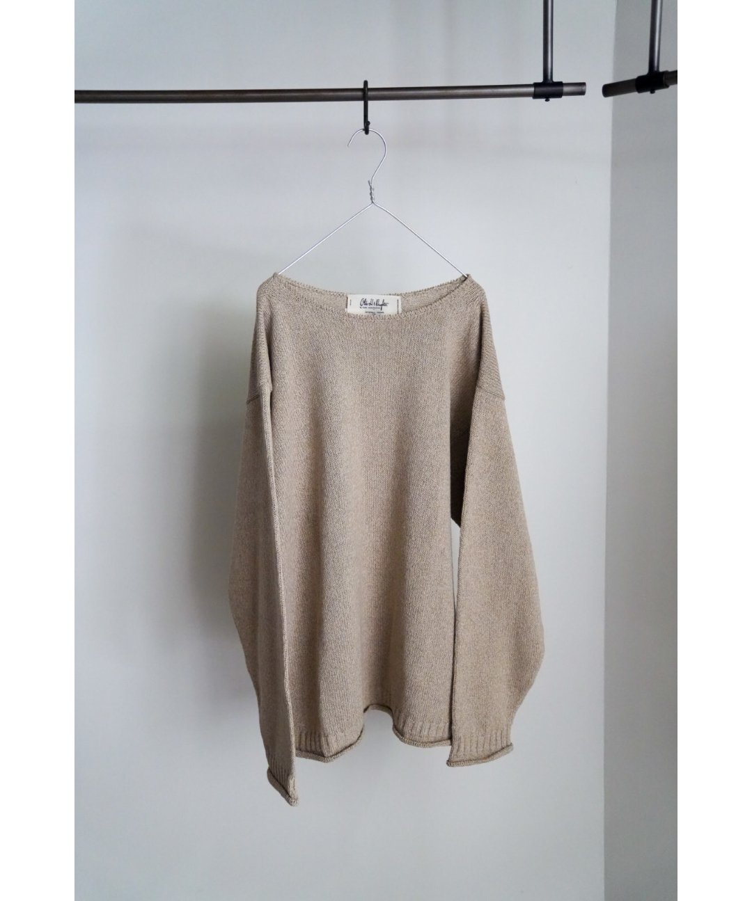 Olde H&Daughter SILK COTTON BOAT NECK P/O | Mus