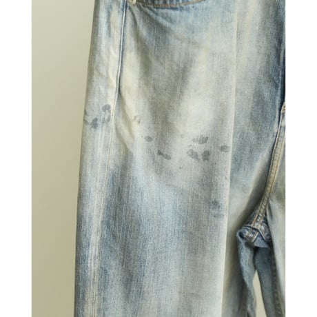 ANCELLM AGING WIDE DENIM 5P PANTS