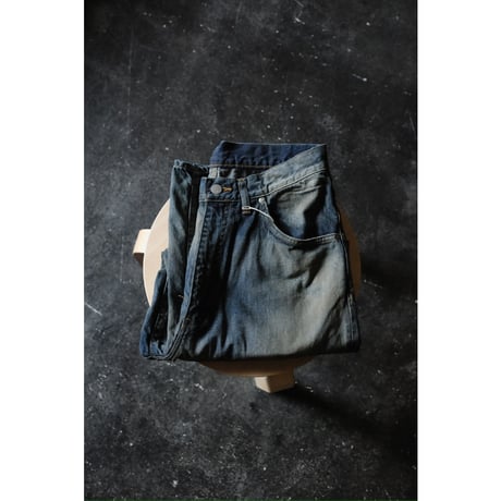 ANCELLM AGING MIDDLE STRAIGHT 5P DENIM PANTS