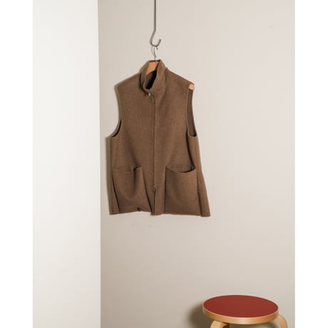 MAATEE&SONS Ex. CASHMERE/MINK REVER VEST
