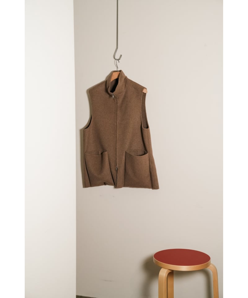 未使用maatee&sons Cashmere W-Face Vest twelve BLOG | Cashmere W-Face Vest “River” | twelve blog