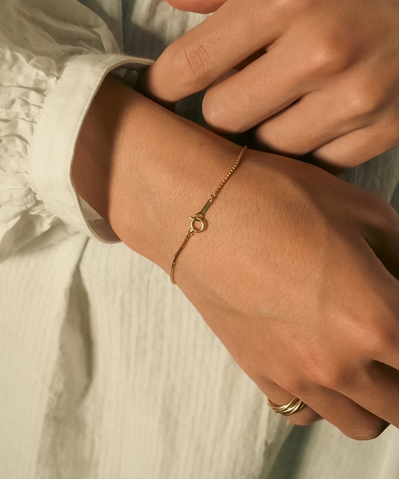 MusterWerk Ex. 18K 1.2 Venetian Chain Bracelet MusterWerk Ex. 18K 1.2 Venetian Chain Bracelet