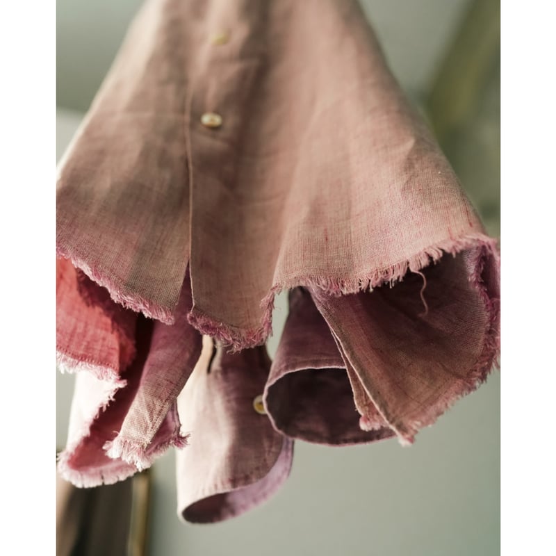 MAATEE&SONS LINEN FRINGE SHIRTS 鉄焙煎 | MusterWerk