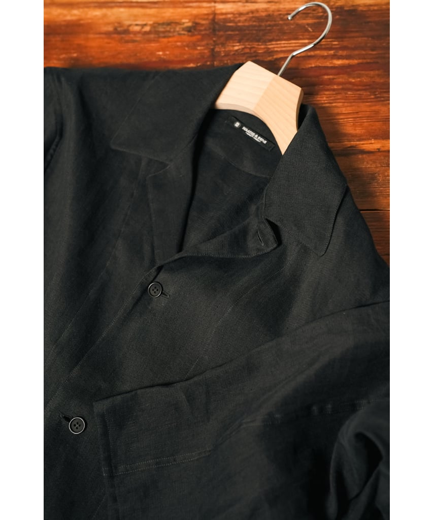 新品 MAATEE&SONS シャツジャケット リネンシルク 二重織 サイズ1
