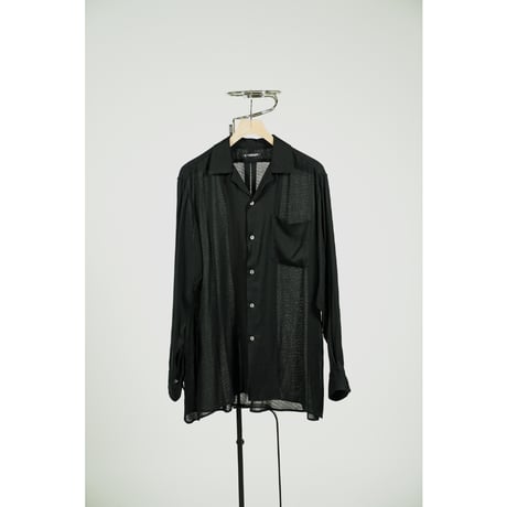 MAATEE&SONS OPEN COLLAR SHIRTS SILKRAYON