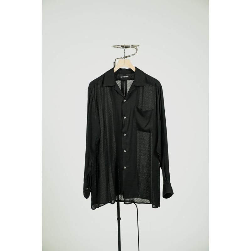 MAATEE&SONS OPEN COLLAR SHIRTS SILKRAYON | Must
