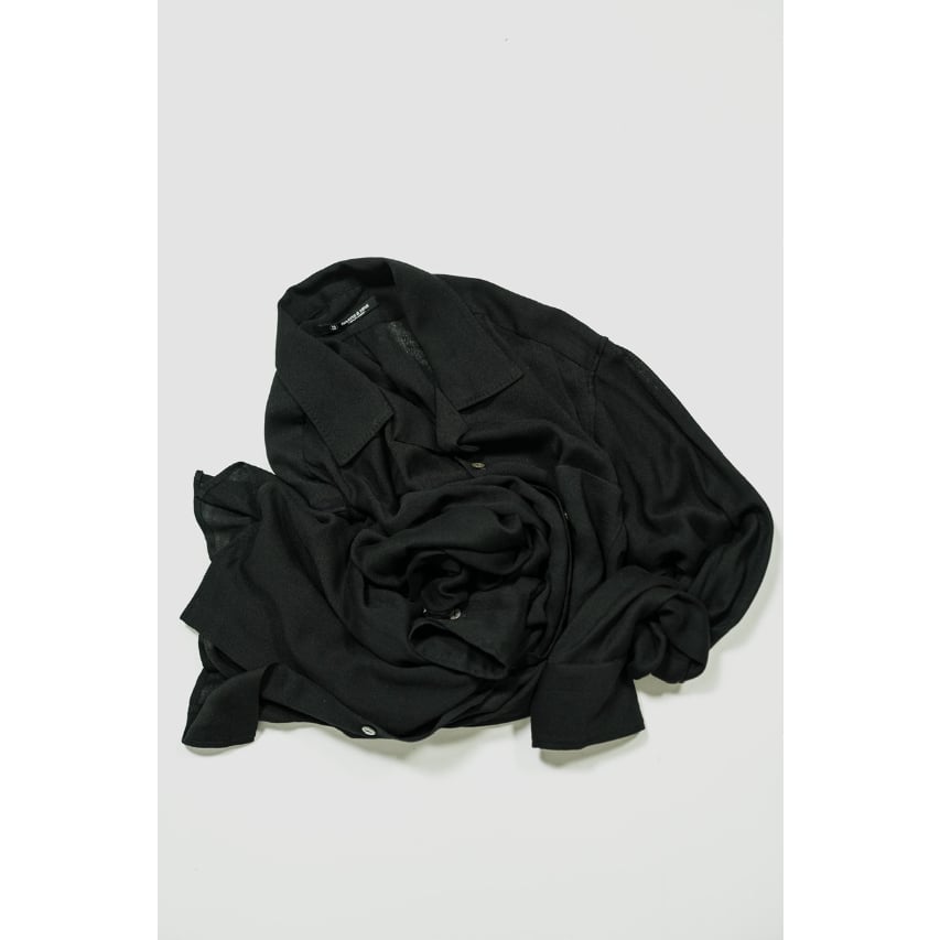 MAATEE&SONS OPEN COLLAR SHIRTS SILKRAYON | Must