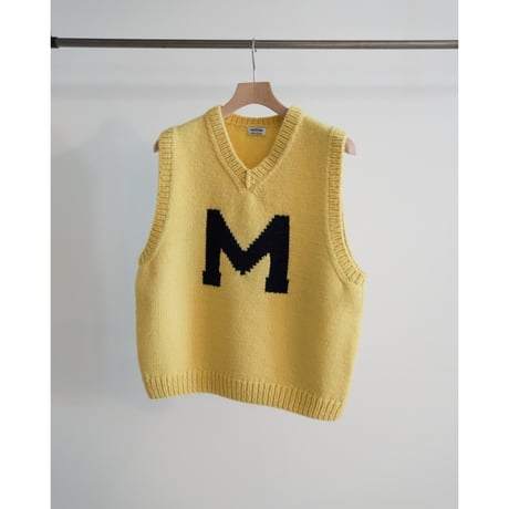 MAATEE&SONS Ex. "M" HAND KNIT 浅V-VEST