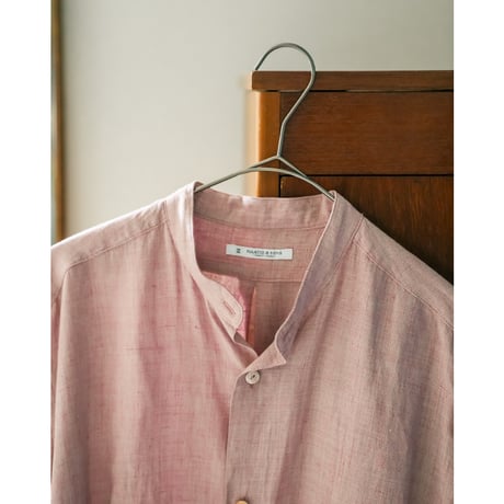 MAATEE&SONS LINEN  FRINGE SHIRTS  鉄焙煎