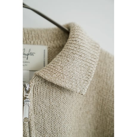 Olde H & Daughter SILK COTTON  BOAT NECK/HALF ZIP/CARDIGAN