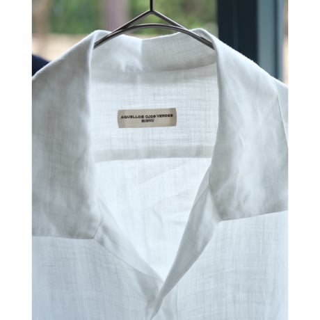 Aquellos Ojos Verdes  Ex. Dressed Hemp "Basic" Classic open collar shirt