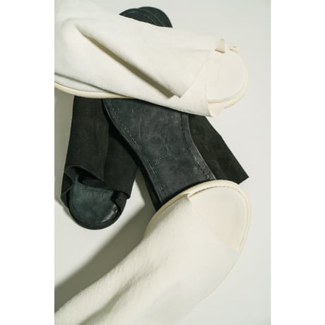 GUIDI "E29C" KANGAROO REVERSE OPEN TOE / FLAT SOLE LEATHER