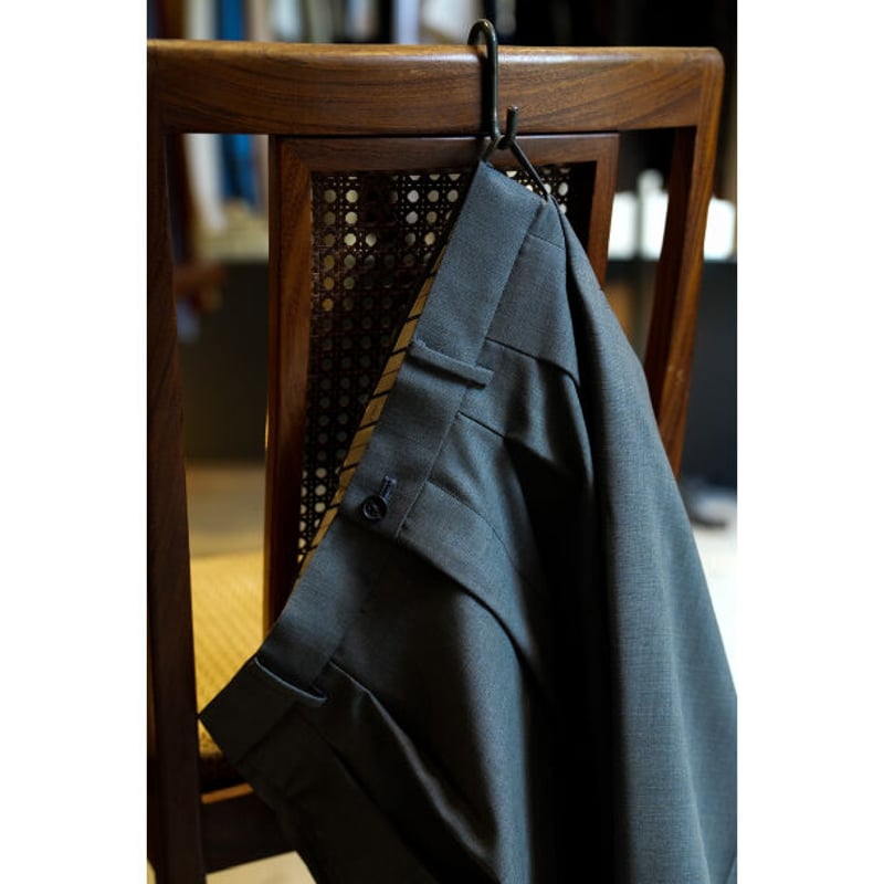 MAATEE&SONS Ex. FOREVER SLACKS 2TUCK STRAIGHT -