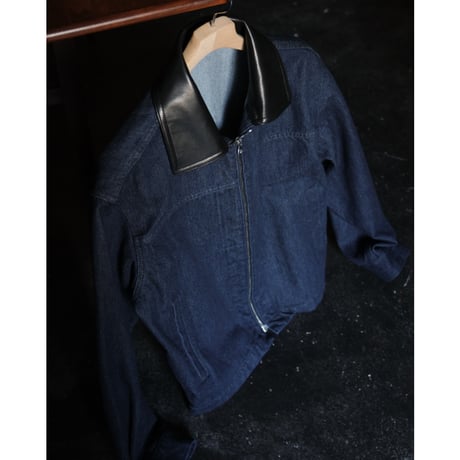The CLASIK Ex. SOFT CASHMERE DENIM ZIP WORK JACKET