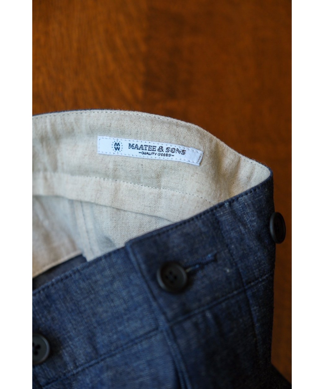 MAATEE&SONS 24AW FRENCH WORK PANTS GRAY MAATEE&SONS WORK TROUSERS