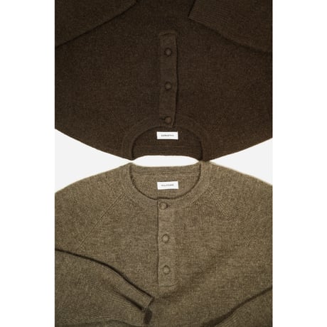 WALENODE "Innocent YAK" Henley-neck sweater