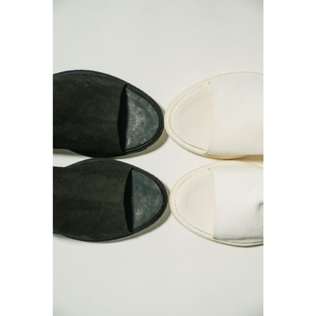 GUIDI "E29C" KANGAROO REVERSE OPEN TOE / FLAT SOLE LEATHER