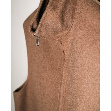 MAATEE&SONS Ex. CASHMERE/MINK REVER VEST