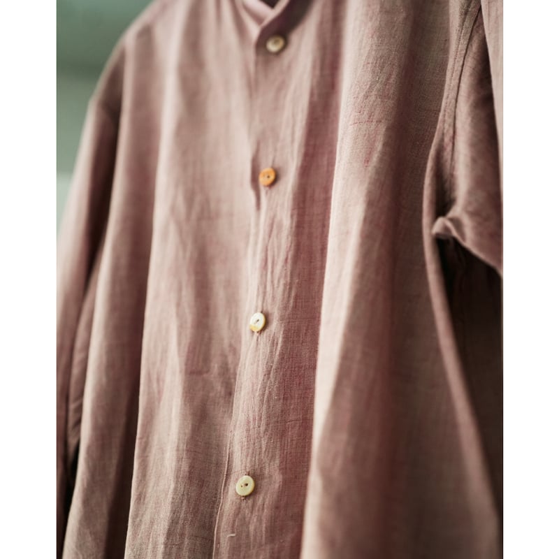 MAATEE&SONS LINEN FRINGE SHIRTS 鉄焙煎 | MusterWerk