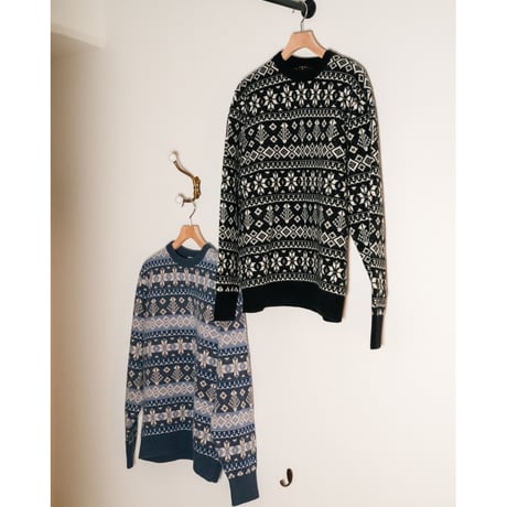 MAATEE&SONS CASH JACQUARD P/O SWEATER "FAIR ISLE"