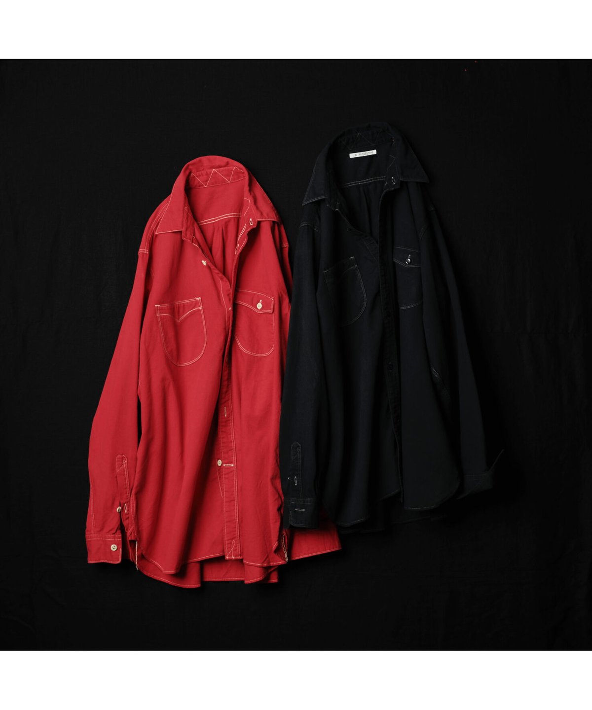 maatee&sons mad work shirt red サイズ3 maatee&sons mad work shirt red サイズ3