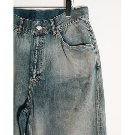 ANCELLM AGING TAPERED 5P DENIM PANTS